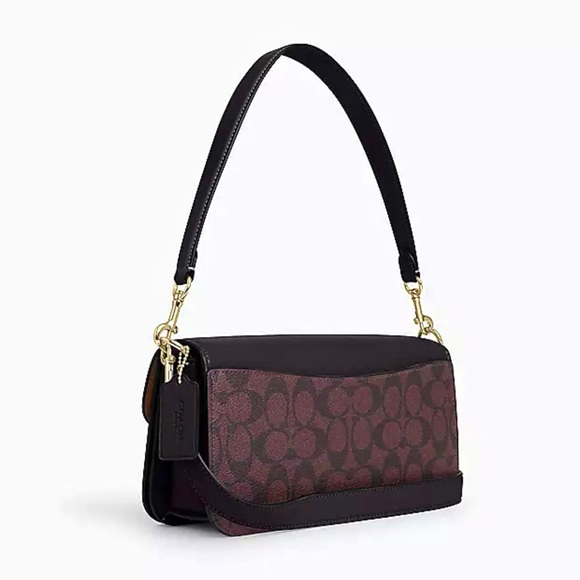 COACH Leather Morgan Collection Shoulder Bag In Signature Canvas. Brand new. NWT - Picture 2 of 6